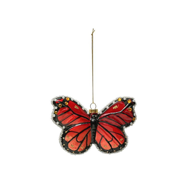 Glass Butterfly Ornament
