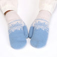 Winter Warm Knitted Plush Mittens