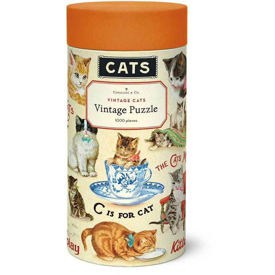 Vintage Cats 1,000 Piece Puzzle