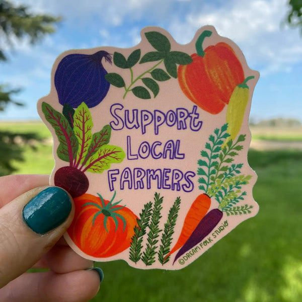 Support Local Farmers Sticker