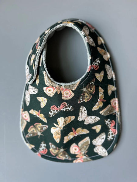 Moths and More on Dark Green Bib