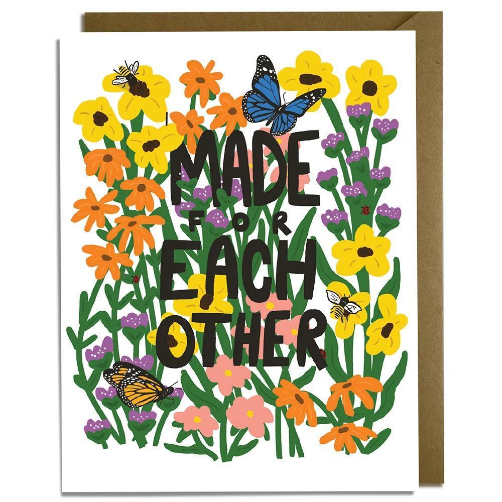 Pollinators & Flowers Wedding Card