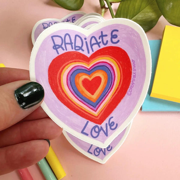 Radiate Love Sticker Wildflowers