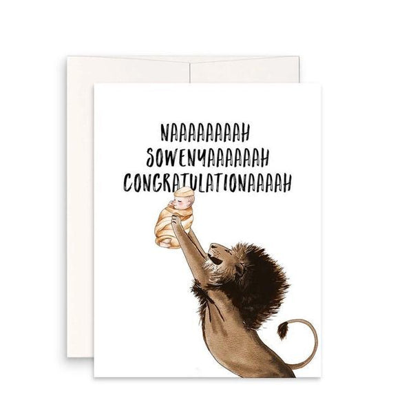 Lion King Baby Card