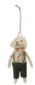 Wool Felt Lamb Ornament