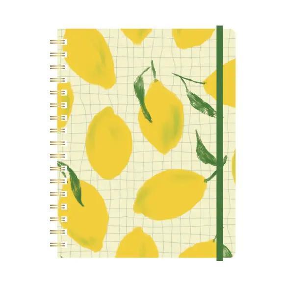 Lemon Grid Hardcover Undated Planner