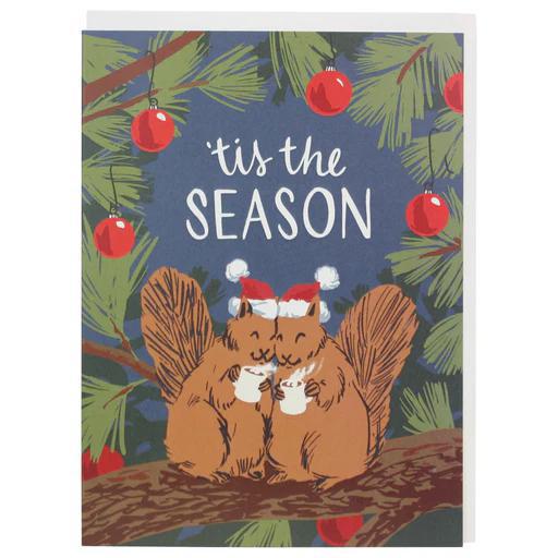 Squirrels with Cocoa Christmas Card - Box of 10