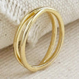 18k Gold Filled X Ring