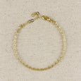 18k Gold Filled Diamond Cut Chain Bracelet