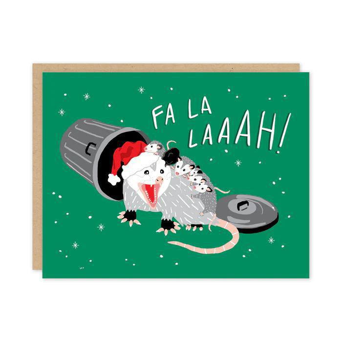 Fa La Possum Holiday Cards Boxed Set of 8