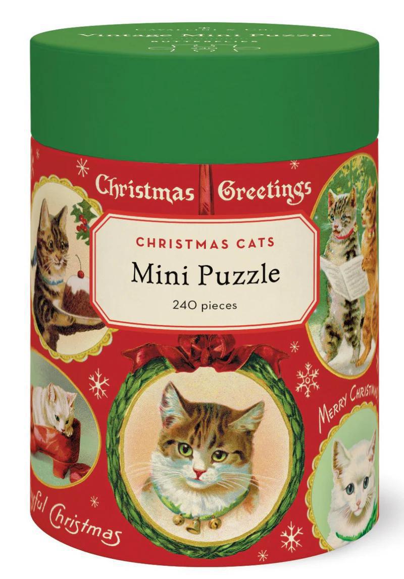 Christmas Cats 240 Pieces Mini Puzzle