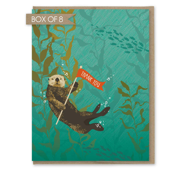 Sea Otter Thank You Card - Box of 8
