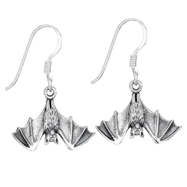 Bat Sterling Silver Earring