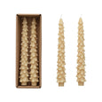 Unscented Tree Shaped Taper Candles, Set of 2