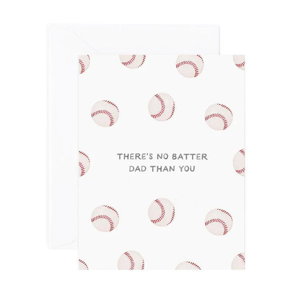 No Batter Dad Baseball Father's Day Card