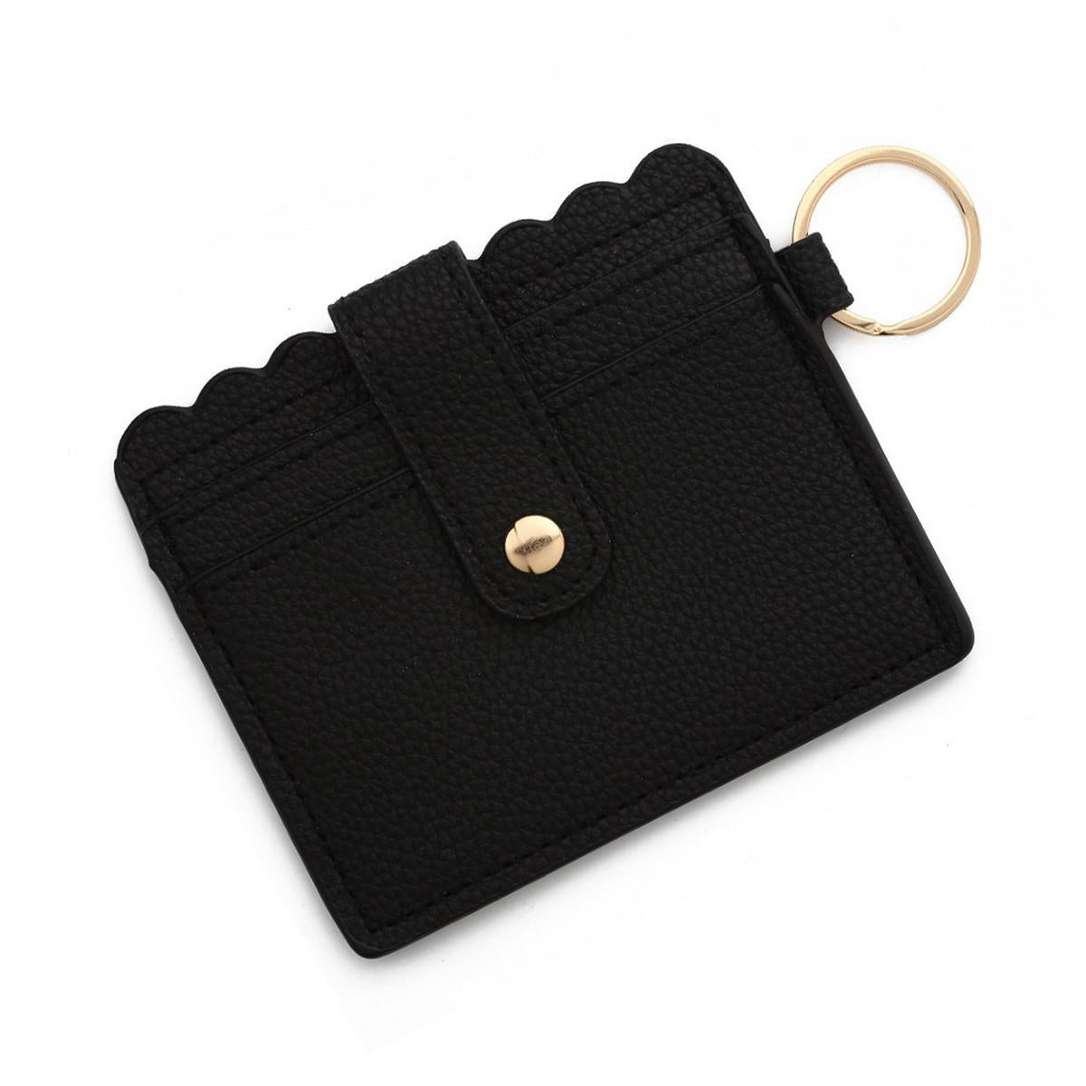 Multi-Card Wallet with Keychain and Coin Pocket