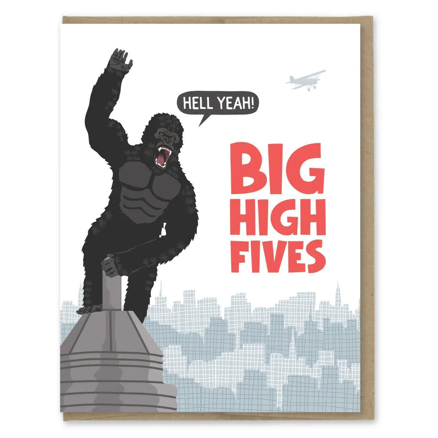 King Kong Big High Fives- Congrats Card
