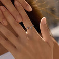 Celestial Marquise Sun Moon Adjustable Ring in Sterling Silver