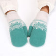 Winter Warm Knitted Plush Mittens