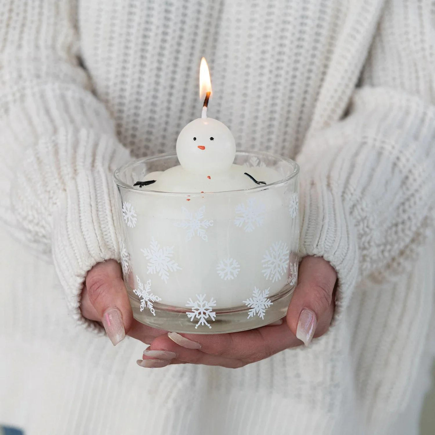 Melting Snowman Candle