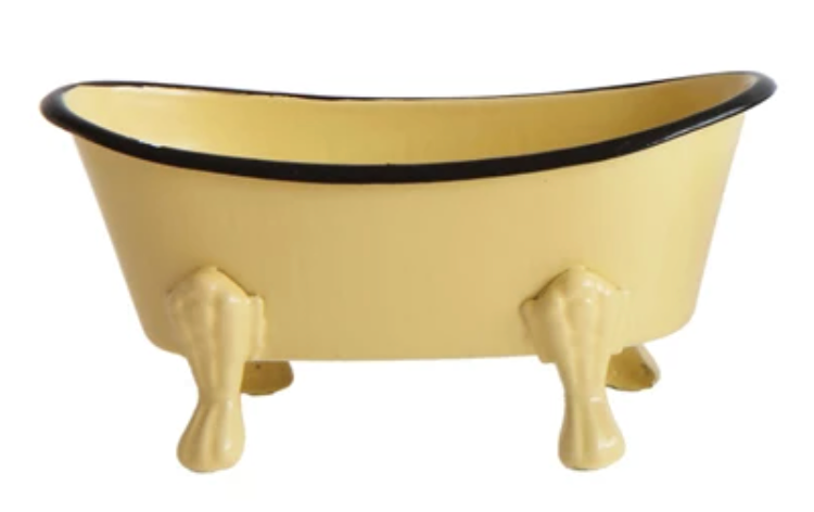 Black Rim Tub Soap Dish (4 colors!)