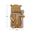 Bear Honey Jar w/ Wood Honey Dipper, Set of 2