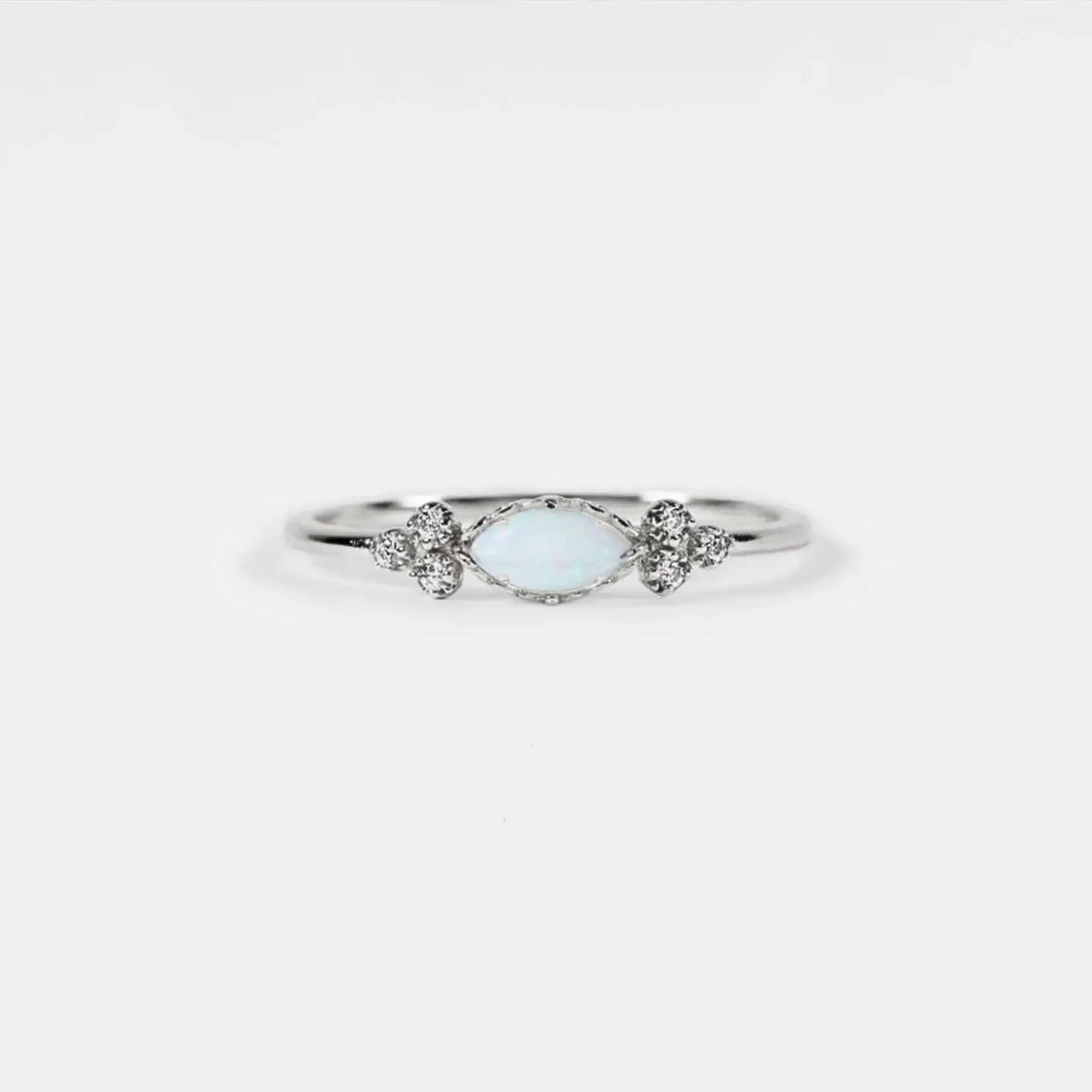Dainty Marquise Opal Stacking Ring