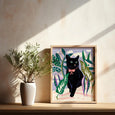 Black Cat Garden 8x10 Giclee