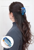 Blue Bird Hair Claw Clip