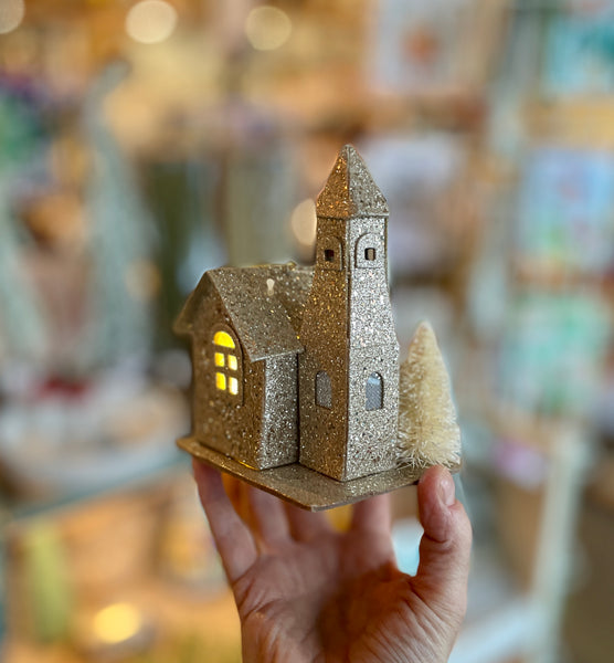 Light-Up Paper House Ornament