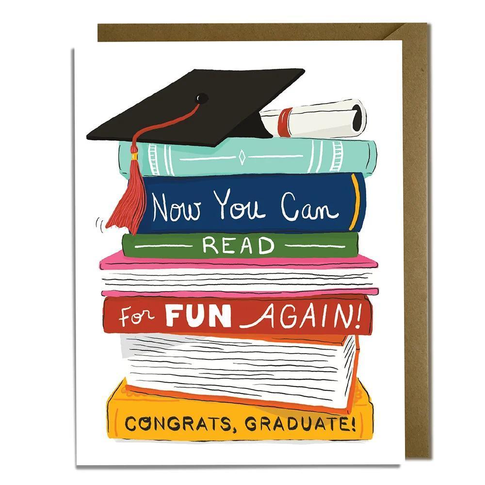 Book Lovers - Graduation Card