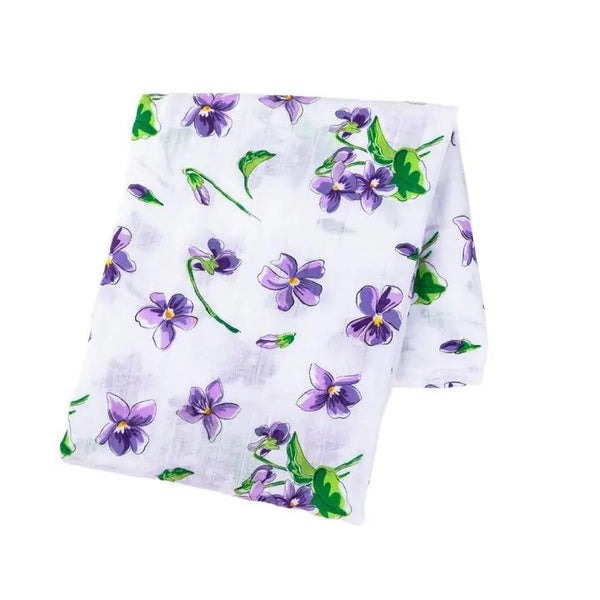 Violet Muslin Baby Swaddle