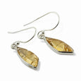 Citrine Earrings Sterling Silver Dangling