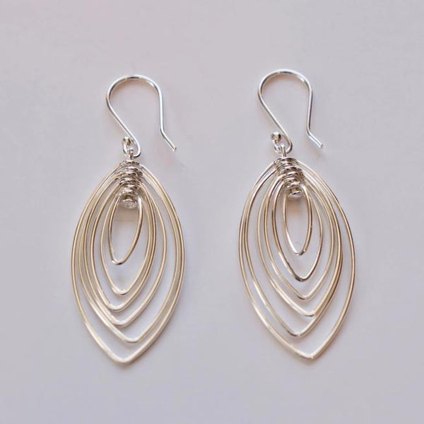 Spinning Oval Earrings