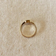 Gold Filled Rectangle Solitaire Ring