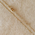 18k Gold Filled 1mm Curb Chain Necklace with Pressed Dots