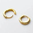 Dainty Minimalist Huggie Hoop Earring in Gold Vermeil
