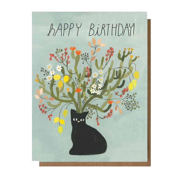 Happy Birthday! Black Cat Card