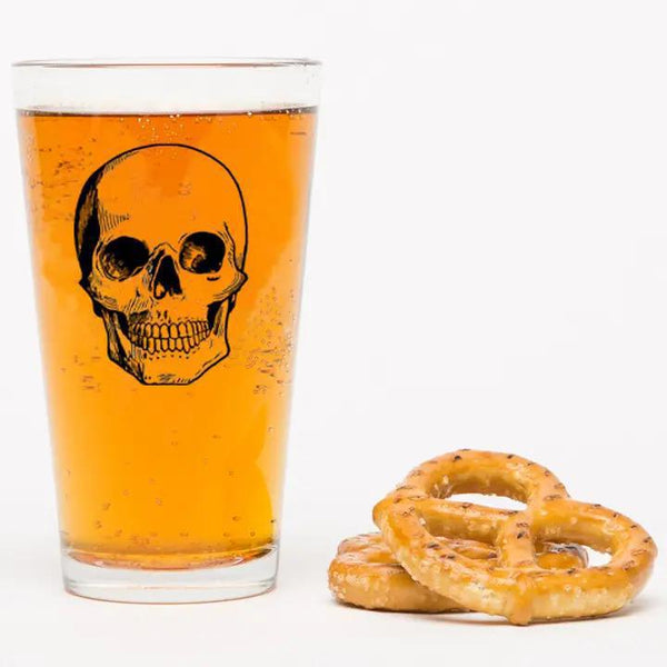 Skull Pint Glass