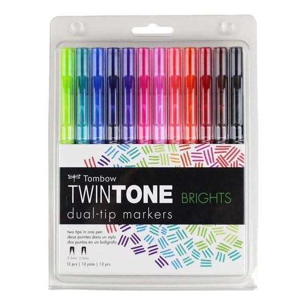 Twintone Marker Set: Bright - 12-Pack