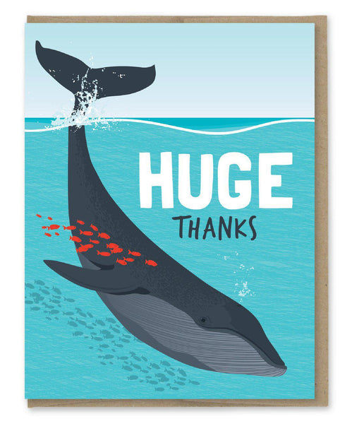 Huge Thanks Whale Card Boxed Set of 8