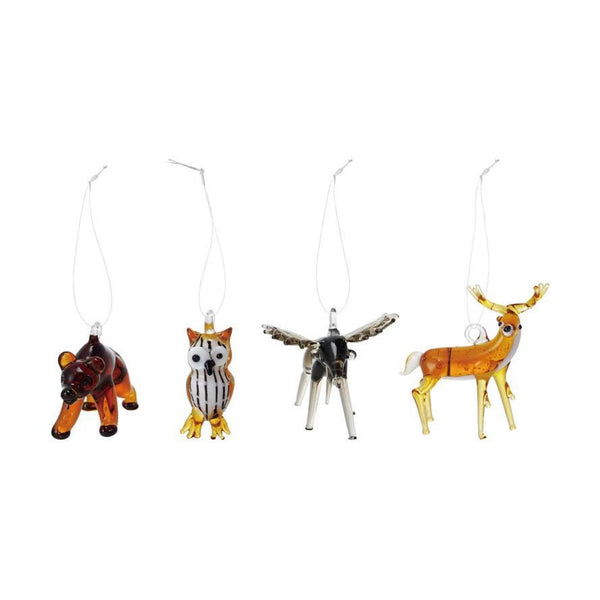 Glass Forest Animal Ornament