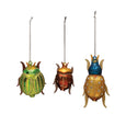 Mercury Glass Beetle Ornament (3 Designs)
