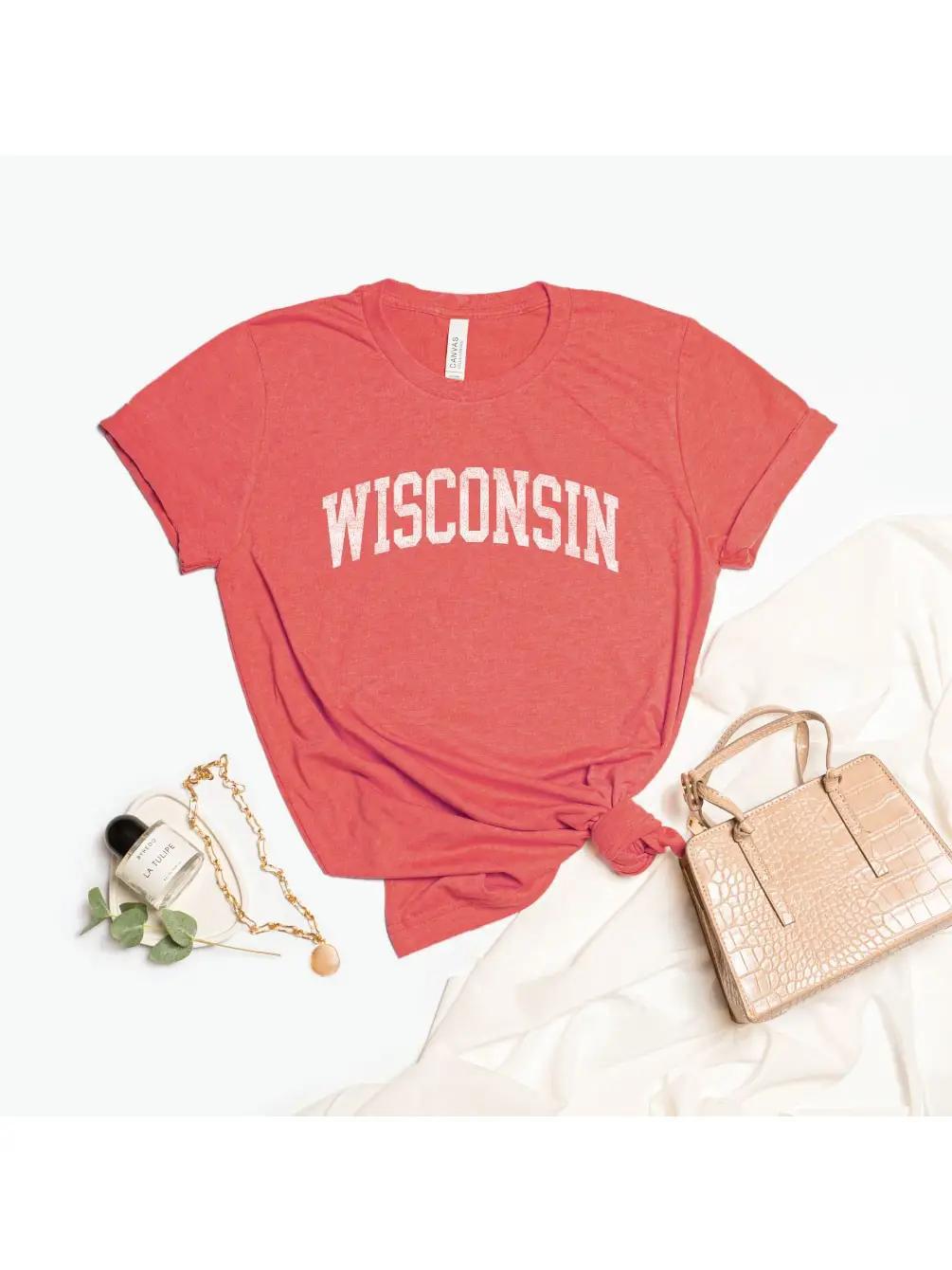 Heather Red Wisconsin T-Shirt