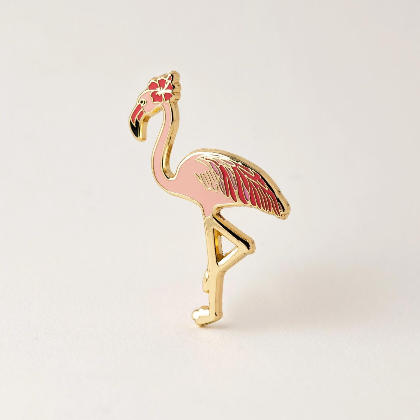 Pink Flamingo Bird Pin