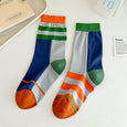 Rufia Asymmetric Striped Socks