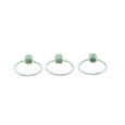 Round Larimar Sterling Silver Ring