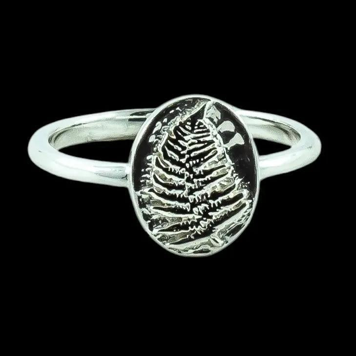 Sterling Silver Fern Leaf Ring