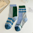 Rufia Asymmetric Striped Socks