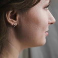 Bronze Mushroom Stud Earrings